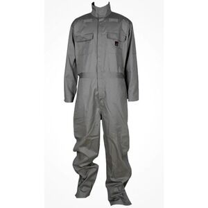 Forge FR Mens Fire Resistant Coveralls Gray Elastic Waist Full Zip Snap 3XL NEW